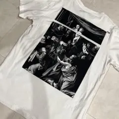 ★希少★オフホワイト 絵画グラフィック Tシャツ