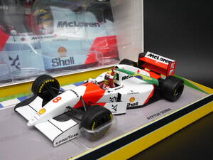 1:18 Minichamps マクラーレン MP4/8 ヨーロッパGP 1993 優勝 A.セナ #8 ブラジル国旗 Senna ドニントンパーク McLaren 限定BOX