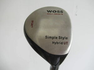 ★WOSS ウォズ WU-1604 Simple Style ユーティリティ UT 22° 純正カーボンシャフト J710　★レア★激安★中古★　★