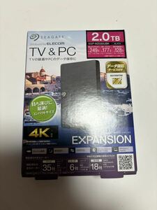 新品未開封 ELECOM エレコム2TB 外付けポータブルHDD ハードディスク TV録画対応 TV&PC USB3.2(Gen1) USB接続Seagate New Expansion 02