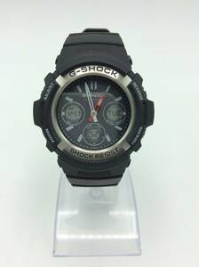 C21〇【電波ソーラー/稼働】CASIO G-SHOCK デジアナ タフソーラー 腕時計 AWG-M100【5230】カシオ Gショック ○