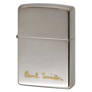 絶版/ヴィンテージ Zippo ジッポー 中古 2004年製造ZIPPO Paul Smith LOGO 逆エッチング 盛上げ ゴールド [S]ほぼ新品同様