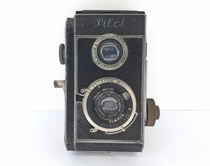 ジャンク不動 現状渡し ピーロート 2眼レフカメラ カールツァイス Carl Zeiss Jena Tessar 1:3.5 F=5ｃｍ PILOT ◆3105/高林店 ST