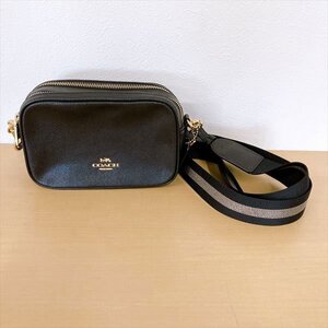 355*COACH コーチ ショルダーバッグ ブラック C1302 【未使用品】