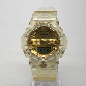 04w0549∞ G-SHOCK ジーショック CASIO カシオ 腕時計 35周年記念モデル レイシアゴールド×クリア 中古品