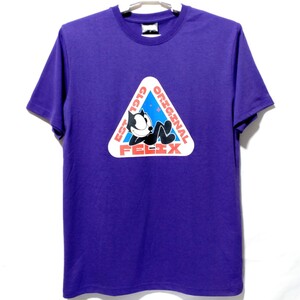 特価/未使用【サイズ=L】FELIX/フィリックス・ザ・キャット/メンズ/半袖/Tシャツ/胸囲=96～104cm/purple②