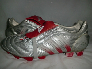 ★未使用デッド adidas PREDATOR PULSE TRX FG `04製アディダス 041598 プレデターパルス TRX FG メタリックシルバー/レッド 当時モノ