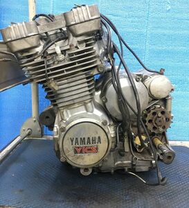 B ヤマハ XJ550 4U8 純正 エンジン 実動車外し フィン欠無 走行1万km未満 YAMAHA◆XJ400 D 4V8 4G0 レストア カスタム 部品取り スワップ