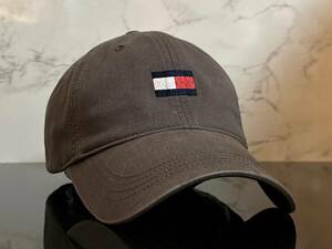 【未使用品】571KE 上品★TOMMY HILFIGER トミー・ヒルフィガ－ チノキャップ CAP 上品で高級感のあるグレーのコットン素材《FREEサイズ》