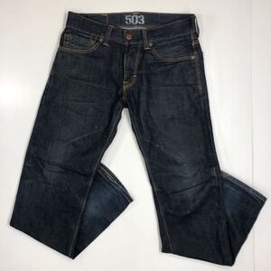 EDWIN BLUE TRIP エドウィン 503 デニムパンツ　W30 濃紺　ジップフライ　ジーパン　412-56a