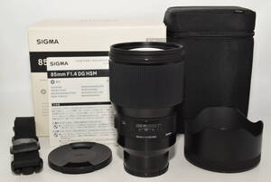 【極上品】 シグマ SIGMA 85mm F1.4 DG HSM ソニーFEマウント用 85MMF1.4 DG HSM A SE　＃7959