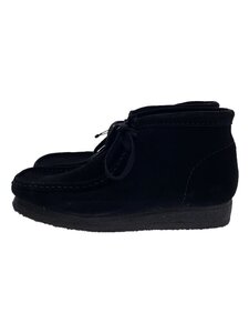 Clarks◆WALLABEE BOOT/ブーツ/25.5cm/BLK/スウェード/261555177070