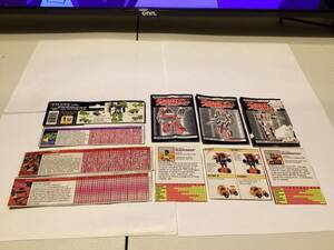 Vintage Transformers g1 g2 TECH SPEC INSTRUCTION BOOKLET Hot Rod Scavenger 海外 即決