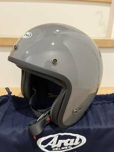 美品 Arai アライ CLASSIC MOD クラシック モダン グレー57-58cm Mサイズ 数回使用のみ ジェットヘルメット 再出品無し