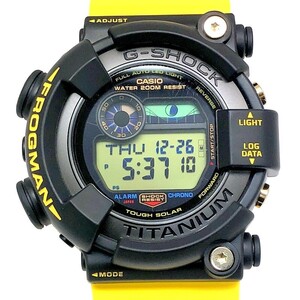 極美品 G-SHOCK GW-8200K-9 フロッグマン イルクジ2023 タフソーラー 初代カラー ブラック イエロー 2023年6月発売 【ITQDHWNVNIUG】