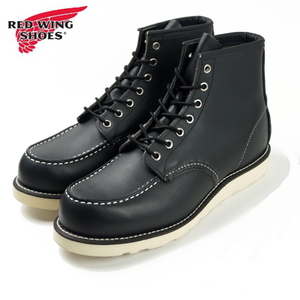 【新品・箱付】定価4.58万レッドウィング RED WING《上質クロムレザー》8179 6inch クラシックモックトゥ 黒 9E アイリッシュセッター