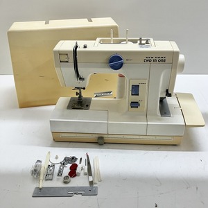 ◆ 【ジャンク品】 JANOME ジャノメ ミシン ロックミシン 一体型 手工芸 ハンドクラフト 現状品 NEW HOME tow in one 12.1kg