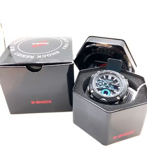 CASIO カシオ G-SHOCK SHOCK RESIST W.R. 20BAR GA-2000-1A2ER ブルー ブラック 腕時計 Gショック