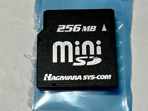 HAGIWARA SYS-COM ハギワラ miniSDカード 256MB 1枚 フォーマット済み 動作確認済みジャンク品