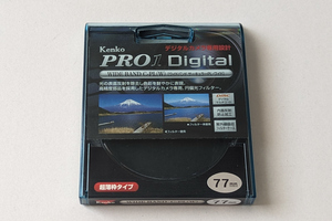 Kenko　Pro1 Digital WIDE BAND C-PL(W)　ケンコー　ワイドバンド サーキュラーPL・ワイド　77mm　フィルター