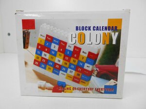 BLOCK　CALENDAR　Making of　everyday　everiyear 中古