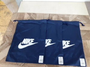 雑貨７】激安！！未使用 ナイキ/NIKE シューズ 約31×約41cm 紺 3枚　無地 紫 1枚 計4枚セット 内袋 布袋 巾着袋 靴 上履き 現状