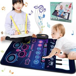 su683 ピアノマット ドラムセット おもちゃ 子供 ８鍵盤 ６種類楽器音