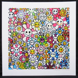 ★MADSAKI★「Homage to Takashi Murakami Flowers 3_P」真作保証 人気のMADSAKI作品 本人サイン有り エディション有り シートのみ