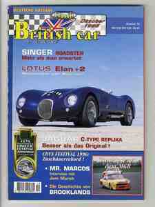 【d1125】96.10 British Classic Car Magazine №10／シンガーロードスター、ロータスエラン+2、ジャガーCタイプ・レプリカ...