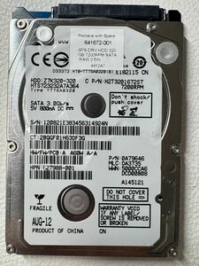  5850時間 HDD SATA 正常 ハードディスク 動作確認済み PC周辺 20241022030 320GB SATA HDD 7200RPM Z7K320-320