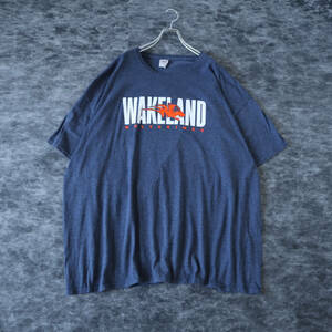 T227 JERZEES Wakekand Wolverines Baseball Tee XXXL ジャージーズ ウェイクランド ベースボール ロゴ ルーズ Tシャツ 3XL