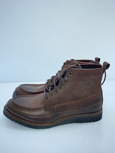 Paul Smith◆ダブルモカシン/レースアップブーツ/US6/BRW/ウール/396837