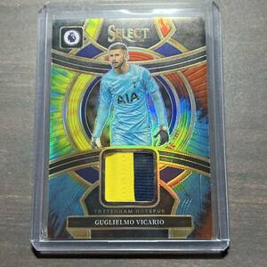 Guglielmo Vicario / Tottenham Hotspur Tie-Dye Parallel /25 Select Swatches Memorabilia 2023-24 Panini Select Premier League Soccer