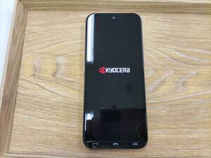 【１円スタート】中古スマホ　KYOCERA 京セラ　かんたんスマホ　A205KC シルバー　動作品　ネットワーク制限◯ 