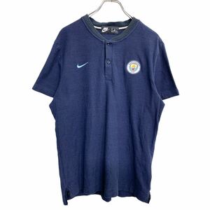 NIKE 半袖 ボタン Tシャツ XLサイズ ナイキ ネイビー 古着卸 アメリカ仕入 t2408-3099