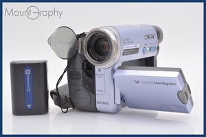 ★極上美品★ ソニー SONY HANDYCAM DCR-TRV22 120x ストラップ＆前キャップ＆バッテリー付属 ★完動品★ 同梱可 #sh645