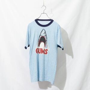 【超希少】70’s GUMS JAWS パロディ リンガーTシャツ