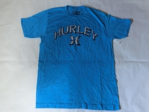 USA購入 人気サーフ系アメカジブランド【Ｈurley】 ハーレー ソフト素材 【Premium fit】 ロゴプリントＴシャツUS Sサイズ サックス