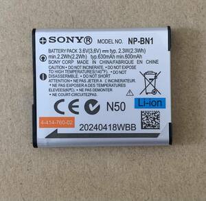 純正未使用品SONY ソニー DSC-TX9C TX10 DSC-T110 TX10 WX5C WX7 等対応 3.7V 1000mAh 電池バッテリー NP-BN1 