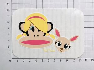 small paul Paul frank Celebrity Julius with Chachi ステッカースモール ポール セレブリティ ジュリアスとチャチ ステッカー