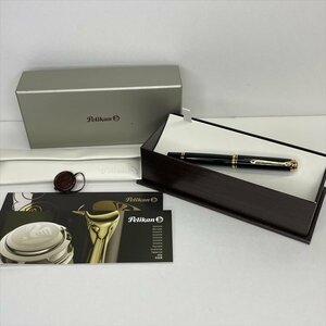 Pelikan ペリカン M800 1B スーベレーン 万年筆 ペン先18C-750 18金 ブラック×ゴールド 黒 GERMANY製 箱付き 未使用保管品 筆記用具