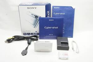 【適格請求書発行】良品 SONY ソニー Cyber-shot DSC-T20 コンパクトデジタルカメラ ホワイト 元箱付【アルプスカメラ】241229ac