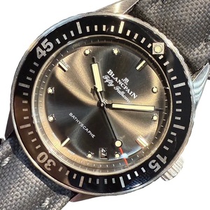 ブランパン BLANCPAIN フィフティファゾムス パチスカーフ 5100B-1110-B52A ステンレススチール 腕時計 メンズ 中古