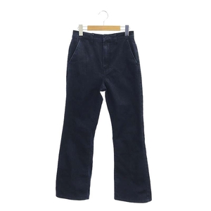 クミキョク 組曲 KUMIKYOKU 23AW K DENIM ストレッチ フレアデニムパンツ ジーンズ 1 S 紺 ネイビー /AT ■OS レディース