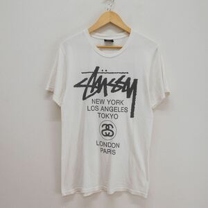 STUSSY ステューシー 半袖Tシャツ ロゴ プリント ワールドツアー S 10111044