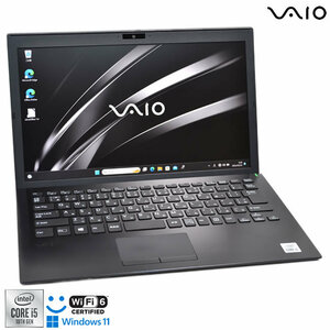 Wi-Fi6 顔認証 フルHD VAIO Pro PG VJPG13C11N 第10世代 Core i5 1035G1 M.2SSD256G メモリ8G Webカメラ USBType-C Windows11