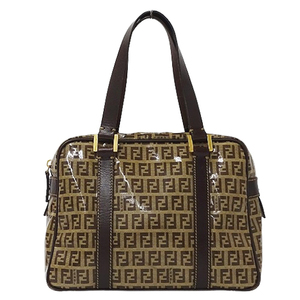 フェンディ FENDI バッグ レディース ブランド ハンドバッグ ズッキーノ コーティングキャンバス ブラウン 16427 ミニバッグ 小さめ