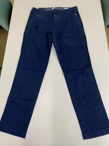 ■ＧＡＰ■チノパン■紺■ネイビー■新品■USED加工■穴あき加工■ウエスト76cm股下76cm■スリム■ストレッチ■1-1■WBX