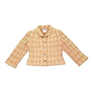 レア vintage CHANEL 96P ツイード tweed jacket ココマーク マドモアゼル ボタン 7個 P07017V04715 ルサージュ ショート丈 ジャケット