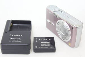 【返品保証】 パナソニック Panasonic LUMIX DMC-FX01 ピンク バッテリー チャージャー付き コンパクトデジタルカメラ v8584